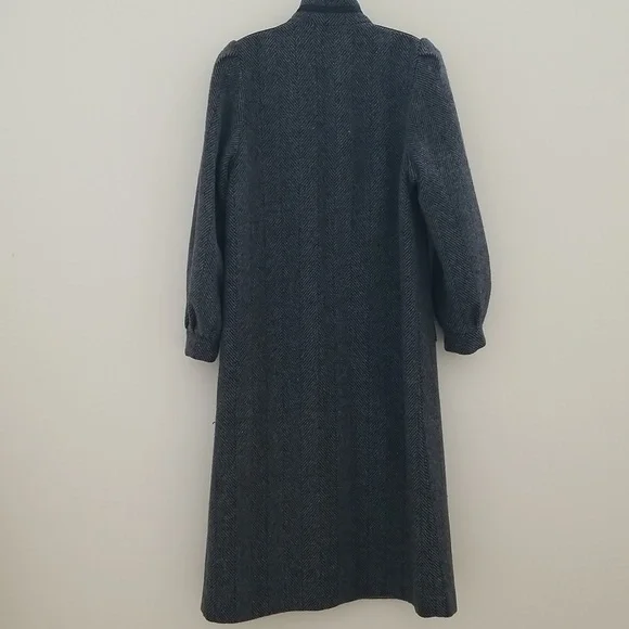 Luna Paris Gray Wool Blend Long Coat